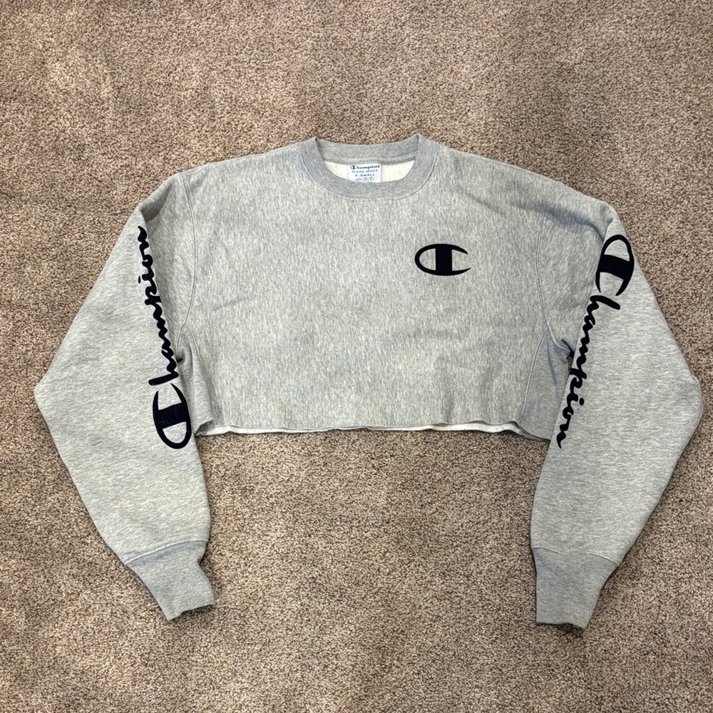 Champion Heather Gray Crop Top
